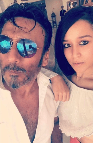 krishna shroff with father