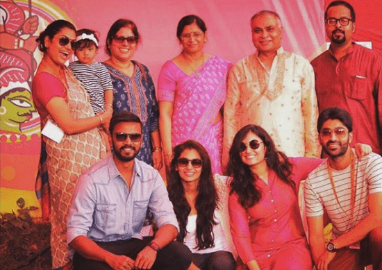 Sriti Jha family