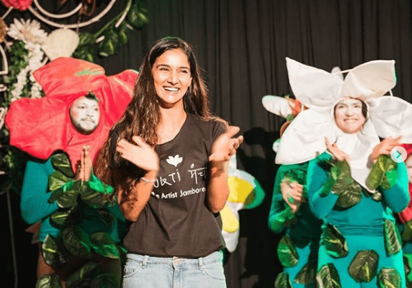 Mukti Mohan in black