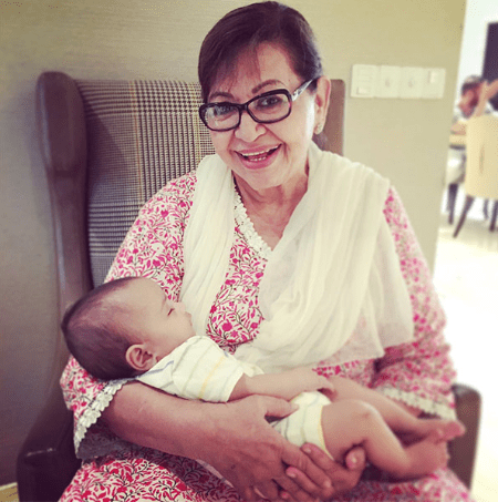 Ahil Sharma grand mother via mother side