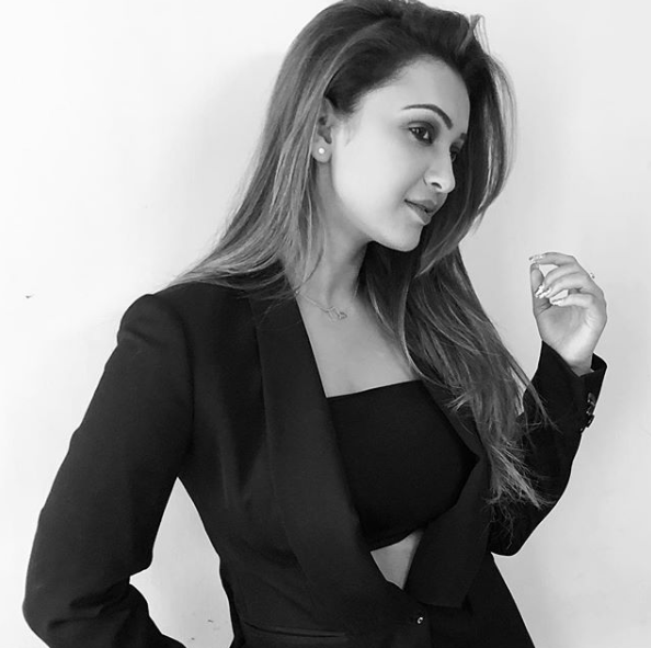 Koushani Mukherjee in black