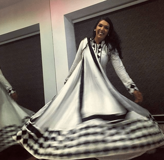 Kriti Mohan in black dress